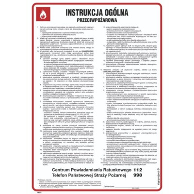 DB001 Instrukcja ogólna przeciwpożarowa