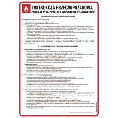 DB016 Instrukcja przeciwpożarowa - profilaktyka ppoż dla wszystkich pracowników