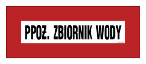 BC101 PPOŻ. zbiornik wody