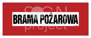 BC106 Brama pożarowa