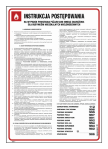 DB017 Instrukcja ppoż lub zagrożenia budynki mieszkalne wielorodzinne