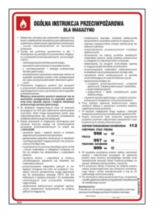 DB026 Instrukcja ppoż magazyn
