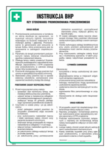 DD015 Instrukcja BHP promieniowanie podczerwone