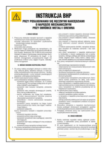 IAA04 Instrukcja BHP ręczne narzędzia o napędzie mechanicznym