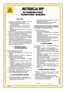 IAA05 Instrukcja BHP komputer i drukarka