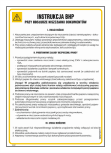 IAA07 Instrukcja BHP niszczarka