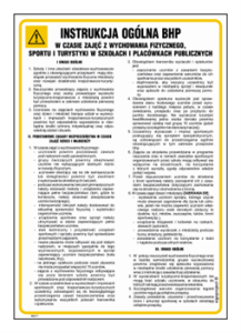 IAA11 Instrukcja BHP zajęcia WF