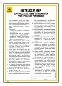 IAA13 Instrukcja BHP sprzątanie