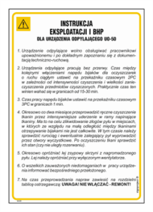 IAA23 Instrukcja BHP urządzenie UO-50