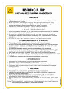 IAA25 Instrukcja BHP krajarka jednonożna