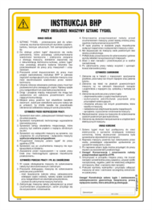 IAA26 Instrukcja BHP maszyna sztanc tygiel