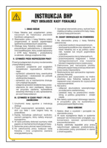 IAA28 Instrukcja BHP kasa fiskalna