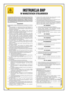 IAB01 Instrukcja BHP warsztaty stolarskie