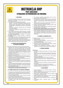 IAB05 Instrukcja BHP strugarka wyrówniarka do drewna