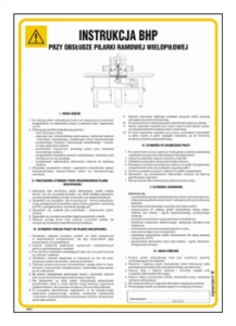 IAB07 Instrukcja BHP pilarka ramowa wielopiłowa