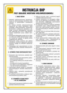 IAB17 Instrukcja BHP wiertarka wielowrzecionowa
