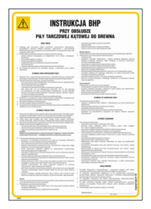 IAB20 Instrukcja BHP piła tarczowa kątowa do drewna