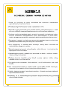 IAC04 Instrukcja BHP tokarki do metali