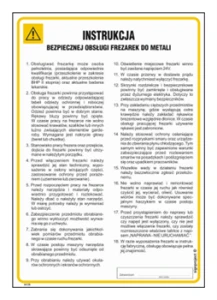 IAC05 Instrukcja BHP frezarki do metali