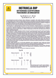 IAC07 Instrukcja BHP elektryczne przecinarki lin drucianych