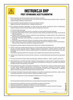 IAC18 Instrukcja BHP przy spawaniu acetylenowym