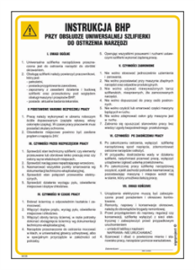 IAC26 Instrukcja BHP oczyszczanie elementów metalowych za pomocą piasku, żużla lub śrutu