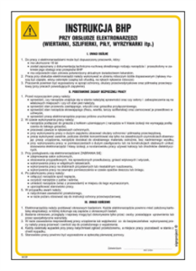 IAC29 Instrukcja BHP elektronarzędzia (wiertarki)