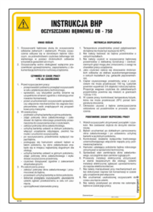 IAC30 Instrukcja BHP oczyszczarka bębnowa OB 750 A