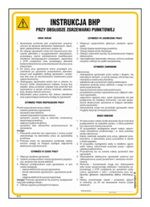 IAC31 Instrukcja BHP zgrzewarka punktowa do metali