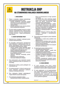 IAF05 Instrukcja BHP malarz budowlany