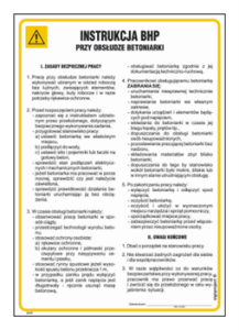 IAF07 Instrukcja BHP obsługa betoniarki