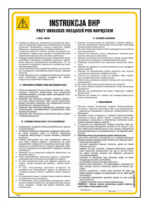 IAF14 Instrukcja BHP urządzenia pod napięciem