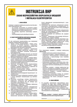 IAF17 Instrukcja ogólna zasad bezpieczeństwa eksploatacji urządzeń i instalacji elektrycznych