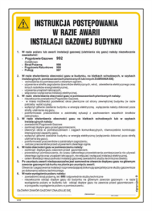 IAF20 Instrukcja BHP awaria instalacji gazowej