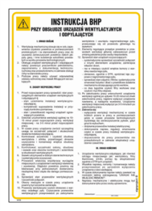 IAF25 Instrukcja BHP przy obsłudze urządzeń wentylacyjnych i odpylających