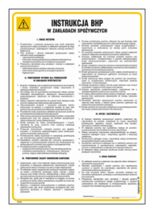 IAG22 Instrukcja BHP w zakładach spożywczych