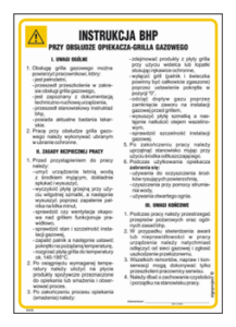 IAG35 Instrukcja BHP przy obsłudze opiekacza - grilla gazowego