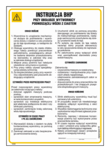 IAG48 Instrukcja BHP przy obsłudze wywrotnicy podnoszącej wózki z ciastem