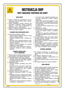 IAG52 Instrukcja BHP przy obsłudze ekspresu do kawy