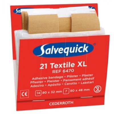 Zestaw plastrów tekstylnych dużych CEDERROTH Salvequick (6470)