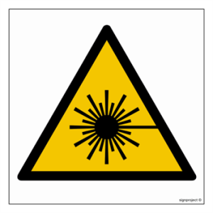 GD004 Ostrzeżenie przed wiązką laserową