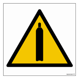 GE003 Ostrzeżenie - butle z gazem