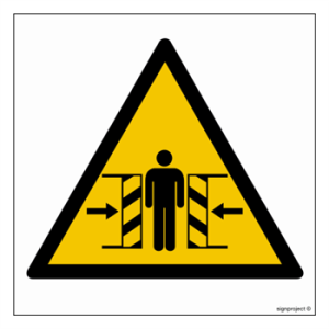 GE005 Ostrzeżenie przed zgnieceniem bocznym