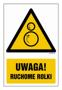 GF078 Uwaga! Ruchome rolki