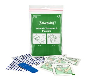 Serwetki dezynfekujące z plastrami CEDERROTH Salvequick