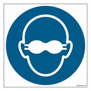 GJ007 Nakaz stosowania przyciemnianych gogli ochronnych