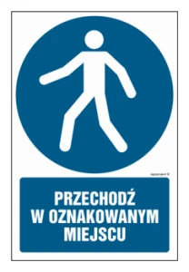 GL050 Przechodź w oznakowanym miejscu
