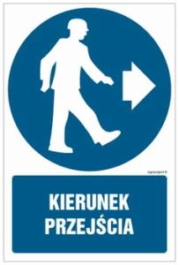 GL057 Kierunek przejścia w prawo