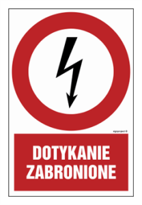 HC008 Dotykanie zabronione 