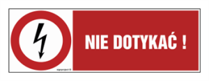 HD007 Nie dotykać